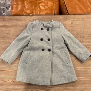 Edgehill Collection Classic Gray Pea Coat for Kids